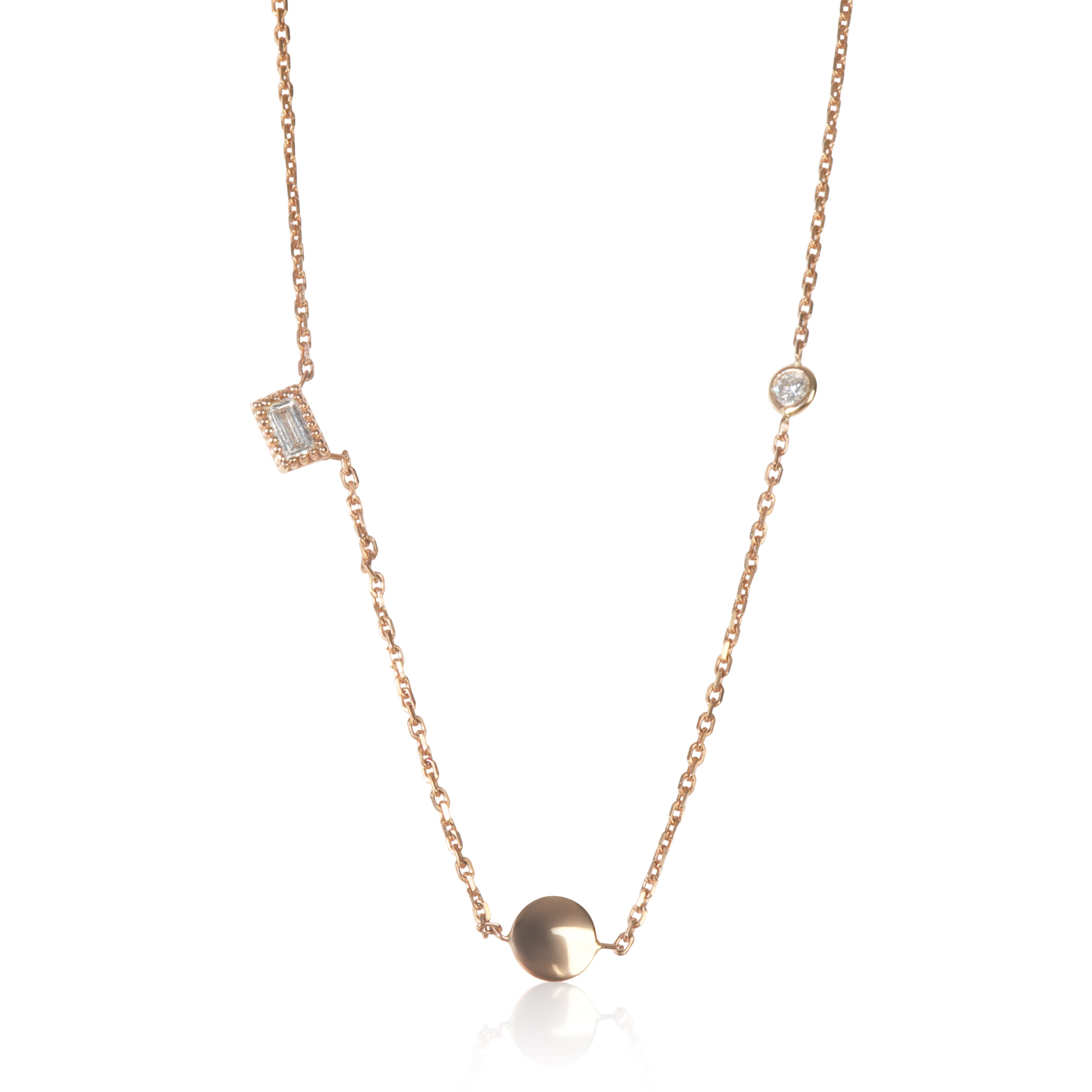 Rose Gold Diamond Pendant - Pendant / Rose Gold
